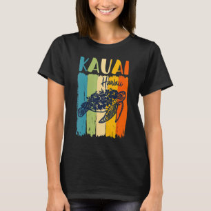 Retro Sea Turtle Kauai Hawaii Matching Friends  Fa T-Shirt