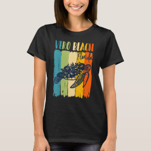 Retro Sea Turtle Vero Beach Florida Theme Friends T-Shirt