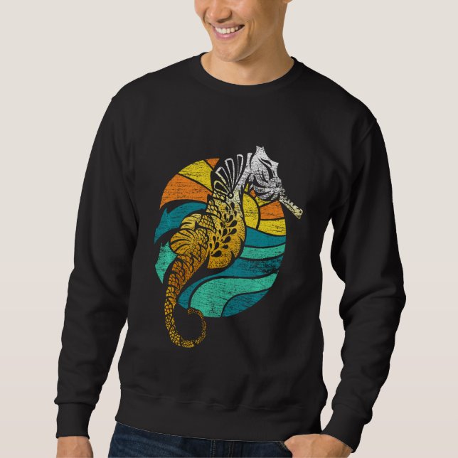 Retro Seahorse Sweatshirt (Front)