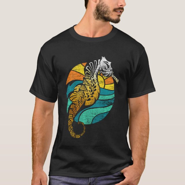 Retro Seahorse T-Shirt (Front)