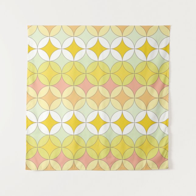 Retro seamless pattern. Disco style.  Tapestry (Front)