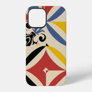 Retro seamless pattern from bright simple geometri iPhone 12 case