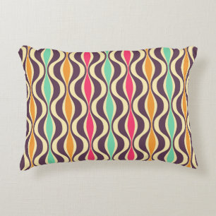Retro seamless pattern from the 50s and 60s. Seaml Accent Pillow