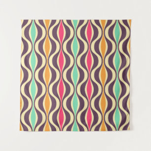 Retro seamless pattern from the 50s and 60s. Seaml Tapestry