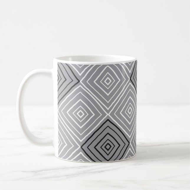 Retro seamless pattern, rug, carpet  coffee mug (Left)