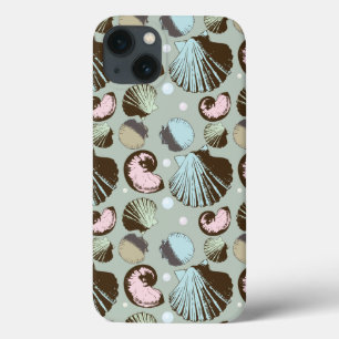 Retro Seashell Pattern iPhone 13 Case