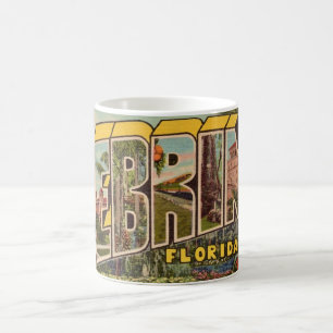 Retro Sebring Florida Postcard Coffee Mug