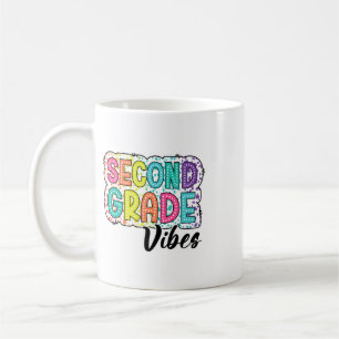 Retro Second Grade Vibes Ck To School 2nd Grade Dr Coffee Mug