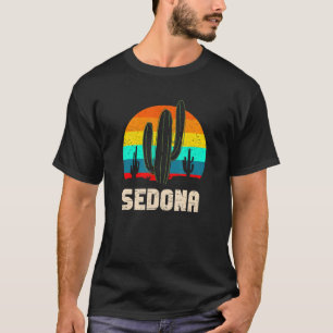 Retro Sedona Arizona Vintage Sunset Cactus Love Az T-Shirt
