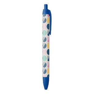 Retro Semi-Circle Pattern Black Ink Pen