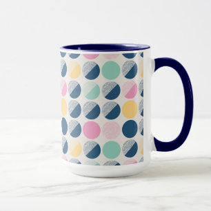 Retro Semi-Circle Pattern Mug