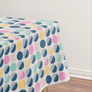 Retro Semi-Circle Pattern Tablecloth