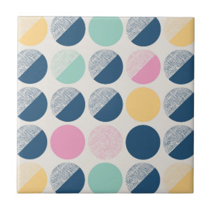 Retro Semi-Circle Pattern Tile