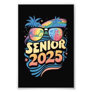 Retro Senior 2025 Class Of 2025 Graduation Photo Print