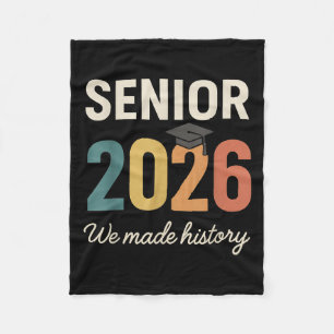 Retro Senior 2026 Graduation Cl Of 2026 We Made Hi Fleece Blanket