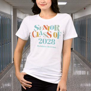 Retro Senior Class of Graduation Tri-Blend Shirt