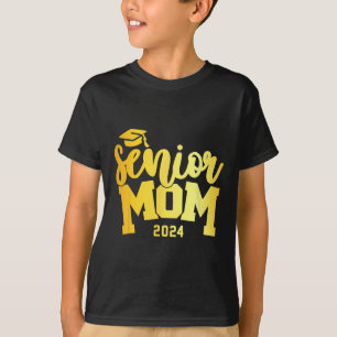Retro Senior Mom Graduation Class Of 2024 School L T-Shirt