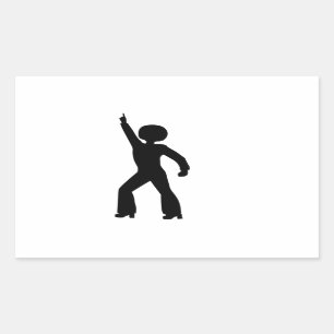 Retro Seventies Man Sticker