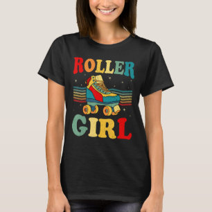 Retro Seventies Skate Derby Sports  Roller Girls T-Shirt