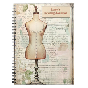 Retro Sewing Journal Tailor's Dummy