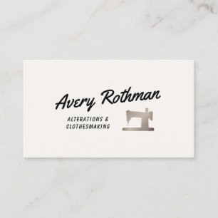 Retro Sewing Machine Tailor or  Seamstress Calling Card