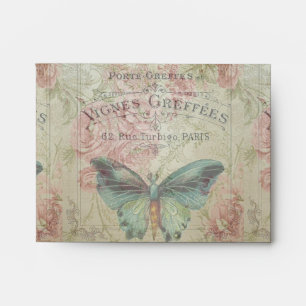 retro,shabby chic,vintage,country rustic,florals,b envelope