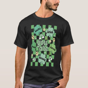 Retro Shamrock Teacher St Patricks Day You Are Iri T-Shirt