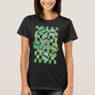 Retro Shamrock Teacher St Patricks Day You Are Iri T-Shirt
