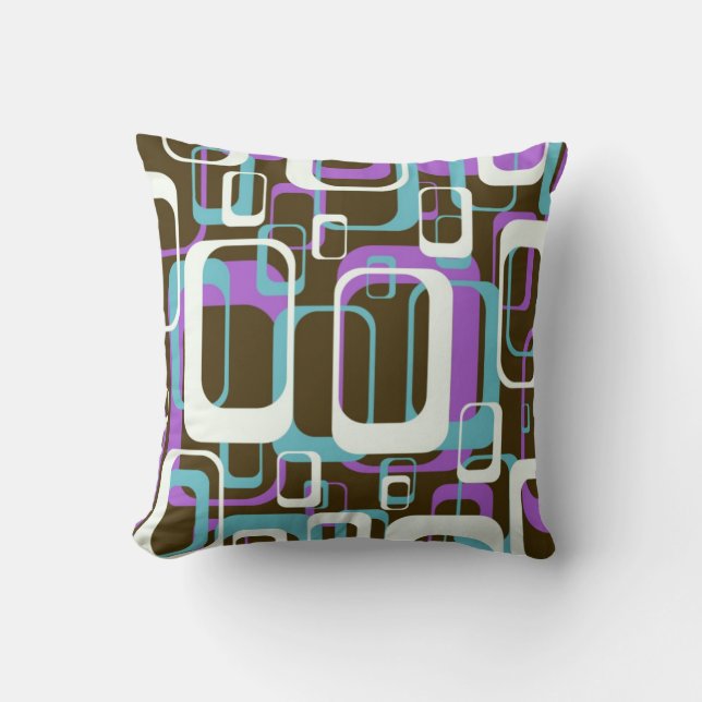 Retro Shapes American Mojo Pillow (Front)