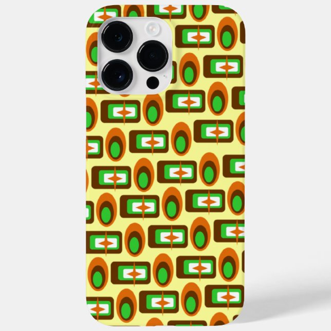 Retro Shapes Case-Mate iPhone Case (Back)
