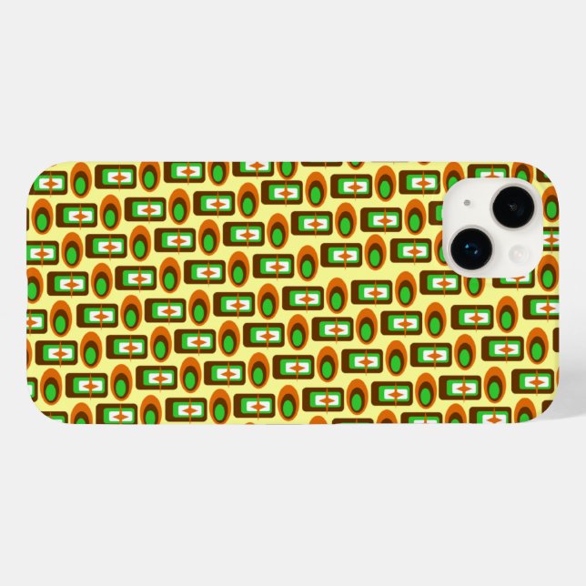 Retro Shapes Case-Mate iPhone Case (Back (Horizontal))