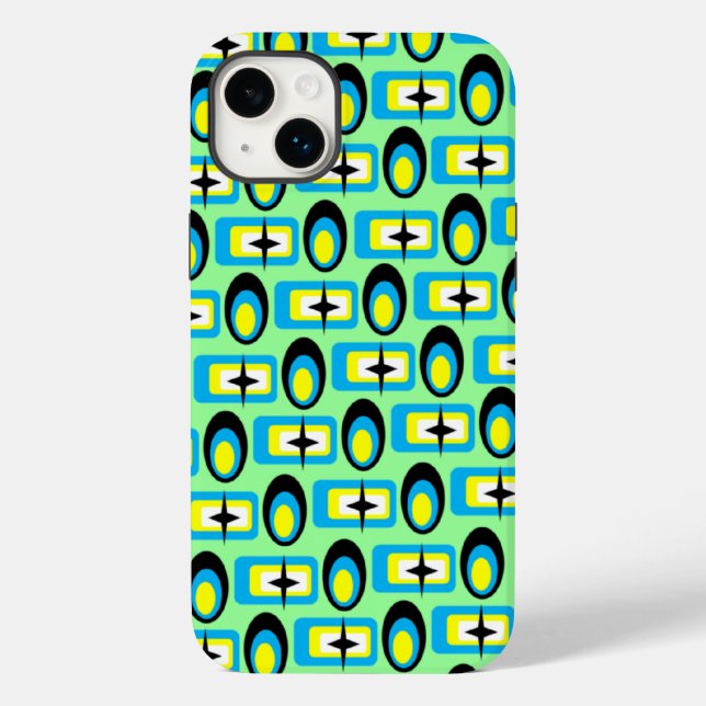 Retro Shapes Case-Mate iPhone Case (Back)