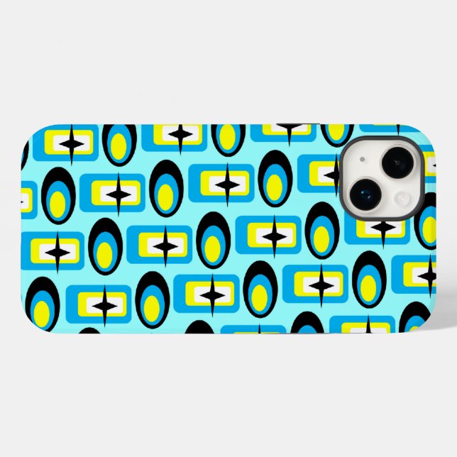 Retro Shapes Case-Mate iPhone Case (Back (Horizontal))