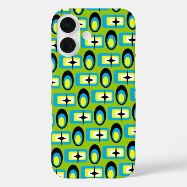 Retro Shapes Case-Mate iPhone Case (Back)