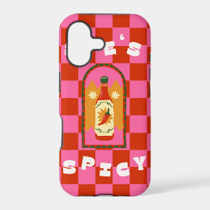 Rétro She's Spicy Sauce Piquant Damier
