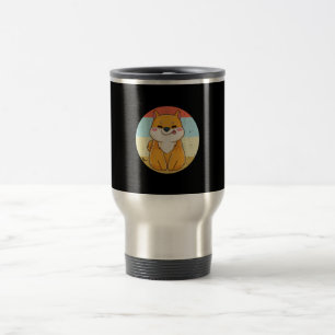 Retro Shiba Inu Shiba Inu Mom Dad Product Travel Mug
