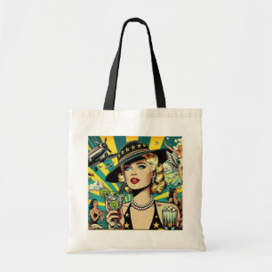 Retro Show Girl Tote Bag
