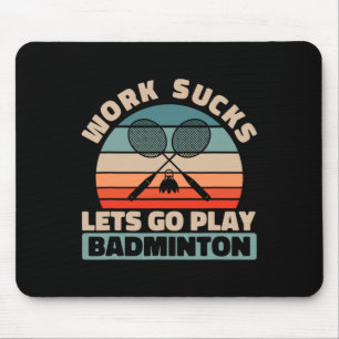 Retro Shuttle Court - Team Racquet Vintage Badmint Mouse Pad