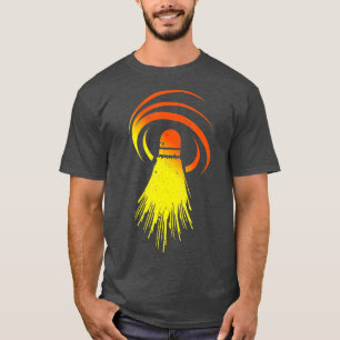 Retro Shuttlecock Badminton Player Shuttler Men Wo T-Shirt