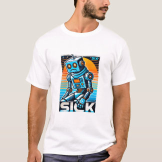 Retro Sick Robot T-Shirt