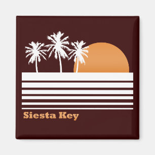 Retro Siesta Key Magnet