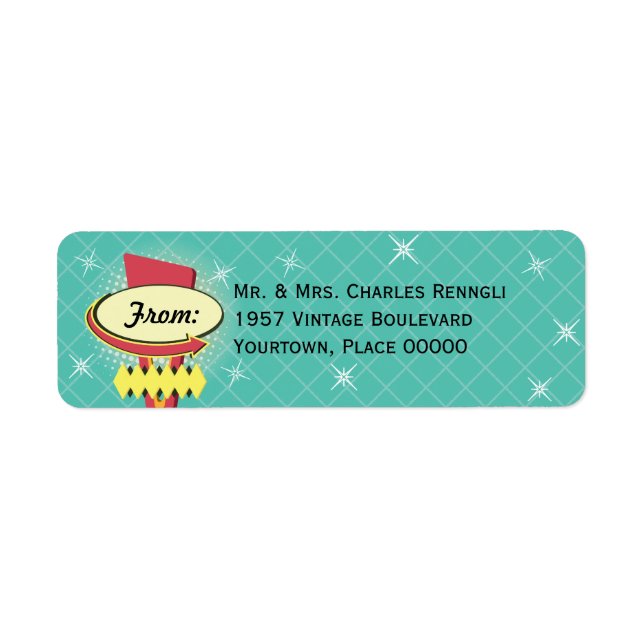 Retro Sign Return Address (Front)