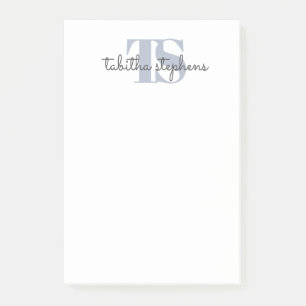 Retro Signature Initial Header Post-it Notes