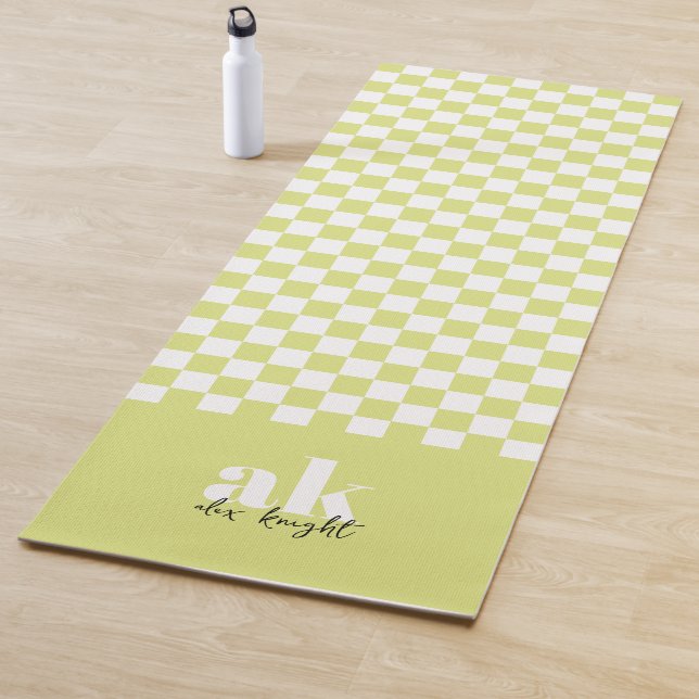 Retro Signature Monogram Chequered Yoga Mat (In Situ)