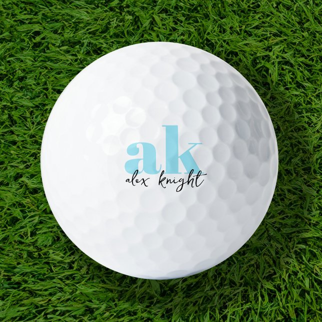 Retro Signature Monogram Golf Balls (Creator Uploaded)