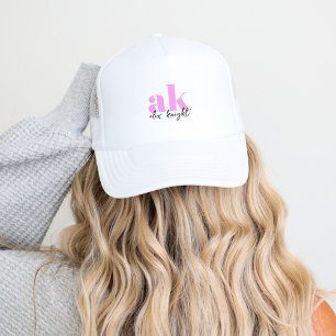 Retro Signature Monogram Trucker Hat
