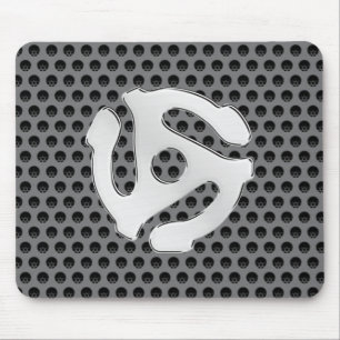 Retro Silver Chrome Like 45 spacer Mouse Pad