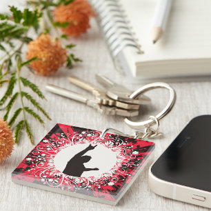 Retro Singer Keychain