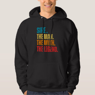 Retro Sire the Man the Myth the Legend Pops Presen Hoodie