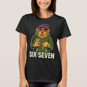 Retro Six Seven Golden Retriever Graphic Gift Men  T-Shirt